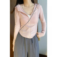 冰絲防曬衣女款夏季薄款2023新款女孩輕薄透氣短款修身外套防曬服