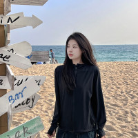 防曬衣女款夏季新款韓系戶外休閒抗UV薄款外套冰絲開衫防曬服