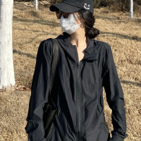 冰絲防曬衣女款夏季新款寬鬆韓系外套薄款透氣涼感抗UV防曬服