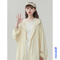 UPF50+透氣防曬衣女夏季戶外長袖輕薄外套防曬服寬鬆港味chic上衣