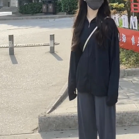 冰絲連帽長袖防曬衣女2023夏季新款寬鬆休閒透氣薄款防曬服外套潮