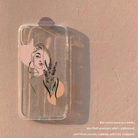 Чехол для телефона с абстрактным изображением лица для iPhone 11 12 13 14 Mini Pro Max XR X XS, прозрачный чехол из ТПУ для 8 7 6 Plus SE 2020