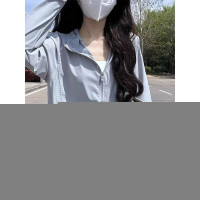 戶外遮陽冰絲防曬衣女款夏季輕薄涼感透氣抗UV防曬服開衫外套