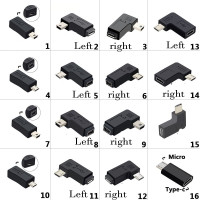 90 градусов левый и правый угловой мини-USB Тип 5-контактный разъем для микро-USB штекер Адаптер Синхронизации Данных штекер микро-USB к мини-USB разъему