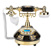 Ретро старинный телефон домашний стационарный телефон настольный проводной стационарный телефон керамический старый телефон для дома офиса отеля декорации