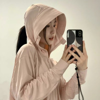 冰絲開衫防曬衣女款夏季抗UV薄款外套涼感透氣戶外遮陽防曬服