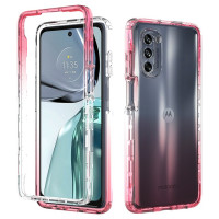 Чехол для Motorola Moto G 62 G62 5G 6,5 дюймов, чехол с градиентом, Прозрачный бампер из ТПУ, противоударный чехол, корпус из поликарбоната