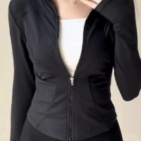 冰絲防曬衣女款夏季修身運動瑜伽服外套緊身上衣女2023新款速乾衣