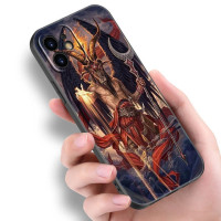 Чехол с пентаграммой 666 дьявольский для Apple iPhone 14 13 12 Mini 11 Pro Max 7 8 XR X XS 7 8 Plus SE 2020 2022 черный чехол