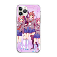 Чехол Doki Literature Club для телефона iPhone 14 13 12 11 XS X 8 7 6 Plus Mini Pro Max SE 2022, прозрачный чехол для телефона