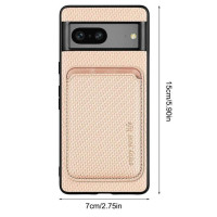 Роскошный Магнитный чехол из искусственной кожи с беспроводной зарядкой для Google Pixel 7, магнитная Беспроводная зарядка, мягкая задняя крышка