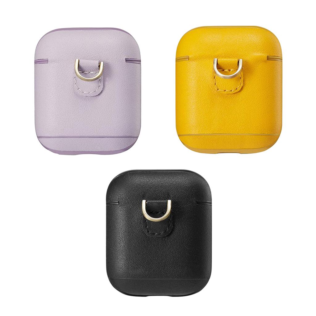 Leather Charging Case For   Full 360 Protective Earphone Cover Skin