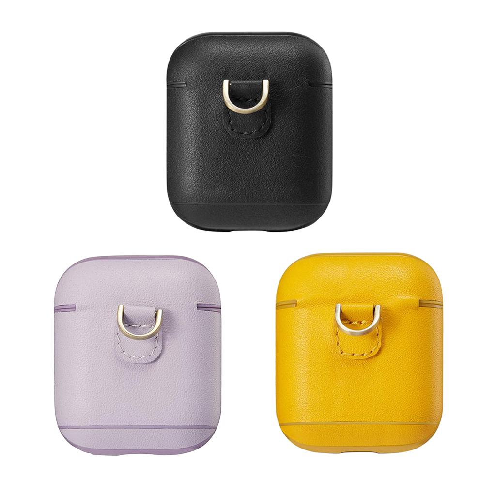 Leather Charging Case For   Full 360 Protective Earphone Cover Skin