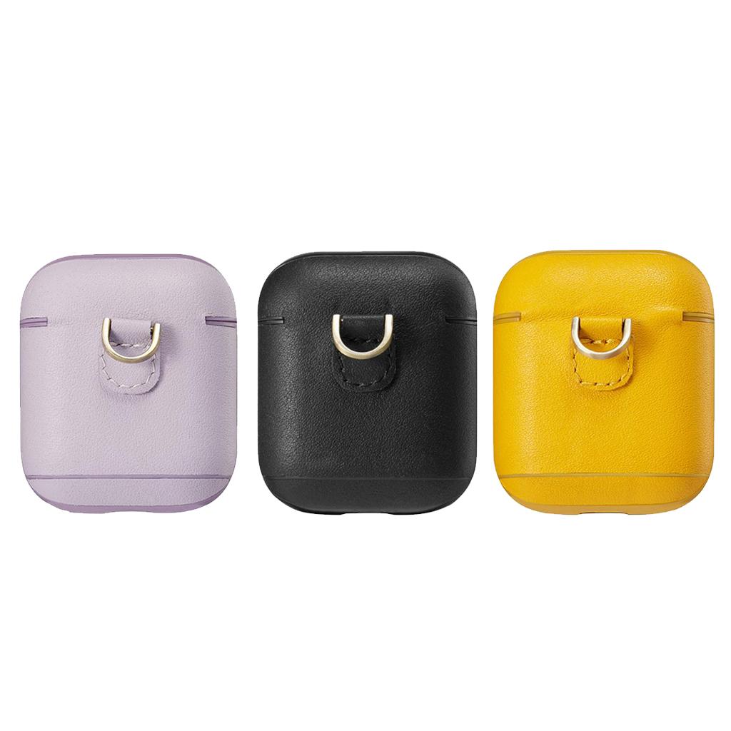 Leather Charging Case For   Full 360 Protective Earphone Cover Skin