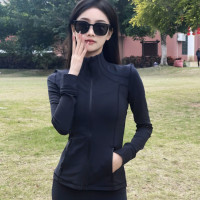 運動薄款防曬衣女2023夏季新款戶外健身透氣長袖開衫休閒款瑜伽服