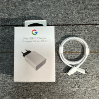 Сетевой адаптер PD USB-C с американской вилкой, устройство для быстрой зарядки телефонов Google Pixel, 5, 6, 7 Pro, 2, 3, 4, 4A, 5A, 6A, XL, XXL, 30 Вт