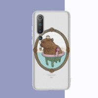 Забавный мультяшный чехол для телефона Redmi 10 5plus 7A Note 5 8 9 A K20 K40 8T 10 pro, прозрачная искусственная кожа