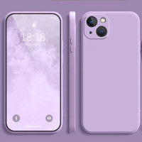 Чехол для Huawei nova Y61, квадратный чехол из жидкого силикона, мягкий чехол для Huawei nova Y61, зеркальный чехол с полной защитой объектива