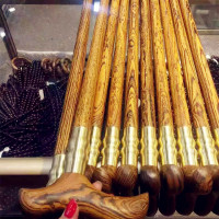 實木柺杖手杖老人防滑黃金檀龍頭柺棍木質紳士圓頭文明棍仗耶誕節
