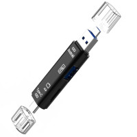 5 в 1 Многофункциональный USB 2,0 Type C/Usb /Micro Usb/Tf/SD кардридер карт памяти OTG кардридер адаптер Аксессуары для мобильных телефонов