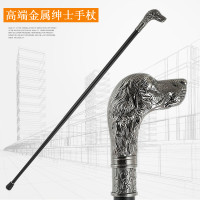 狗頭生肖金屬柺杖cosplay英倫紳士杖老人文明仗影視拍攝走秀道具