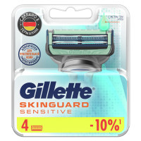 Сменные кассеты для мужской бритвы Gillette SkinGuard, с 2 лезвиями, для чувствительной кожи, защита от раздражения, 4 шт