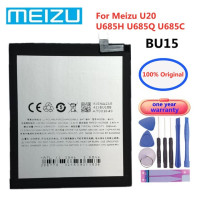 100% оригинальный сменный аккумулятор Meizu BU15 для MEIZU U20 U685H U685Q U685C, аккумуляторные батареи для мобильного телефона + инструмент