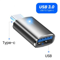 Конвертер Usb C папа-Usb мама, портативный Otg-разъем для быстрой зарядки, 3 А, 5 Гбит/с, для Macbook, Xiaomi, Samsung S20