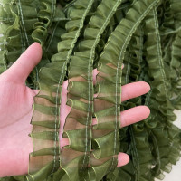 5 ярдов, 25 мм, цветная лента со складками из снежной марли, плиссированная кружевная отделка, лента, аппликация, украшение одежды, Швейные аксессуары