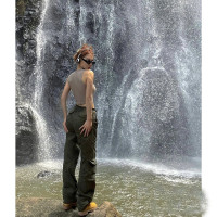 美式機能尼龍衝鋒褲女戶外山系防風防水速乾小個子專業徒步登山褲