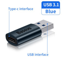 Baseus USB 3,1 адаптер OTG Тип C к USB адаптер мама конвертер для Macbook pro Air Samsung S10 S9 USB OTG коннектор