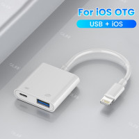 Адаптер Lightning/Usb OTG для IOS, конвертер для Iphone, мыши, клавиатуры, зарядки U-диска, камеры, кардридера, преобразователь данных