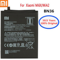 2023 год, 3000 мАч BN36 100% Оригинальный аккумулятор для Xiaomi Mi 6X A2 Mi6X MiA2, аккумулятор для телефона