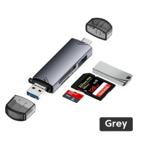 Olaf OTG Type C Micro sd кардридер Тип C к usb otg адаптер 6 в 1 USB 3,0 TF карта USB флэш-накопитель type c кардридер