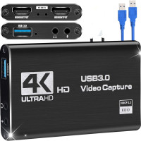 4K USB 3,0 HDMI-совместимый 1080P 60fps HD видеорегистратор захват для захвата груди игровой карты
