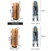 新款釣椅包硬殼防水雙肩背漁具包躺椅摺疊桌釣臺包