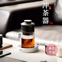 懶人泡茶神器自動茶具套組辦公室會客單個創意茶壺沖茶器玻璃簡約