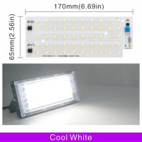 Светодиодный чип 50 Вт для прожектора SMD 2835, уличный прожектор, RGB точесветильник светильник, световые бусины переменного тока 220 В для светодиодной уличной лампы