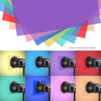 Прозрачный гелевый светофильтр для фотостудии 30*30 см/12*12 дюймов