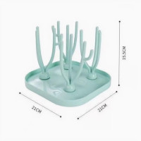 Зеленый Многофункциональный портативный рама для сушки держатель для детской бутылочки съемный дренажный стенд