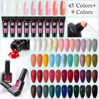 PHOENIXY/Набор гель-лаков для ногтей и наращивания ногтей в 45+9 оттенках: полуперманентное покрытие для нейл-арта.