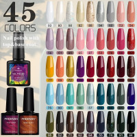 PHOENIXY/Набор гель-лаков 45 шт. Топ, база в комплект. Гель-лаки для маникюра и педикюра