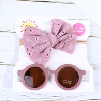 2 шт., детские летние солнцезащитные очки с бантом