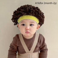 Женская зимняя вязаная шапка ручной работы в стиле афро