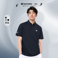 HLA/海瀾之家sportsday潮流運動短袖Polo23春夏新款透氣翻領上衣