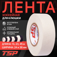 Хоккейная лента TSP (США), 24мм x 22,8м, белая