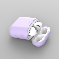 Мягкие силиконовые чехлы для Apple Airpods 1, 2, цвет в ассортименте