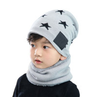 Зимняя шапка для мальчиков; Детский шарф; Комплект с утеплителем; Защита ушей; Головной убор; Теплые модные шапки для рыбалки, велоспорта, спорта на открытом воздухе