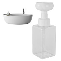 Пена в форме цветка для дозатора мыла, пенообразователь с насосом, пластиковая прозрачная бутылка, дорожная фотобутылка с насосом для ванной комнаты