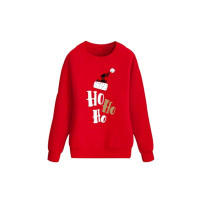 Модная толстовка с надписью, крутые наряды, с длинным рукавом и круглым вырезом, красный реквизит, одежда, костюм для матери, праздничные подарки